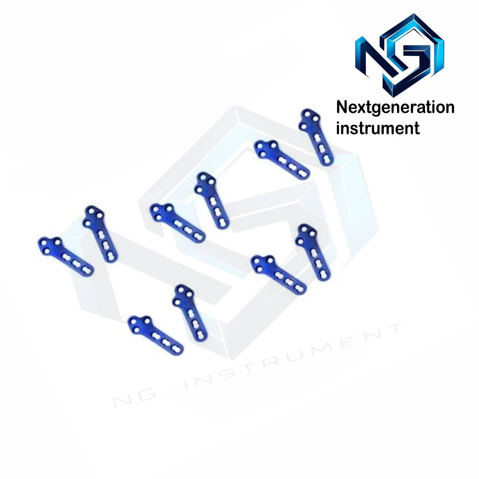 Titanium TPLO Veterinary Orthopedic 2.7mm Locking Plates 10pc Right/Left Set