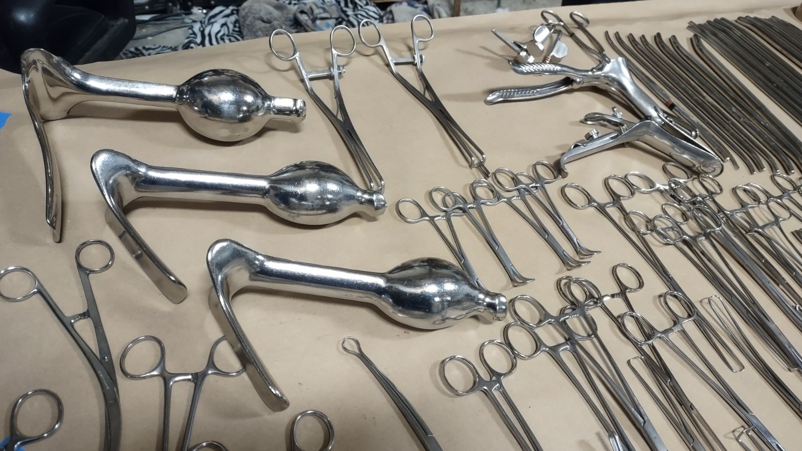 Large Surgical Instrument Bundle OBGYN G & E 221 Piece Speculum Germany Mixed
