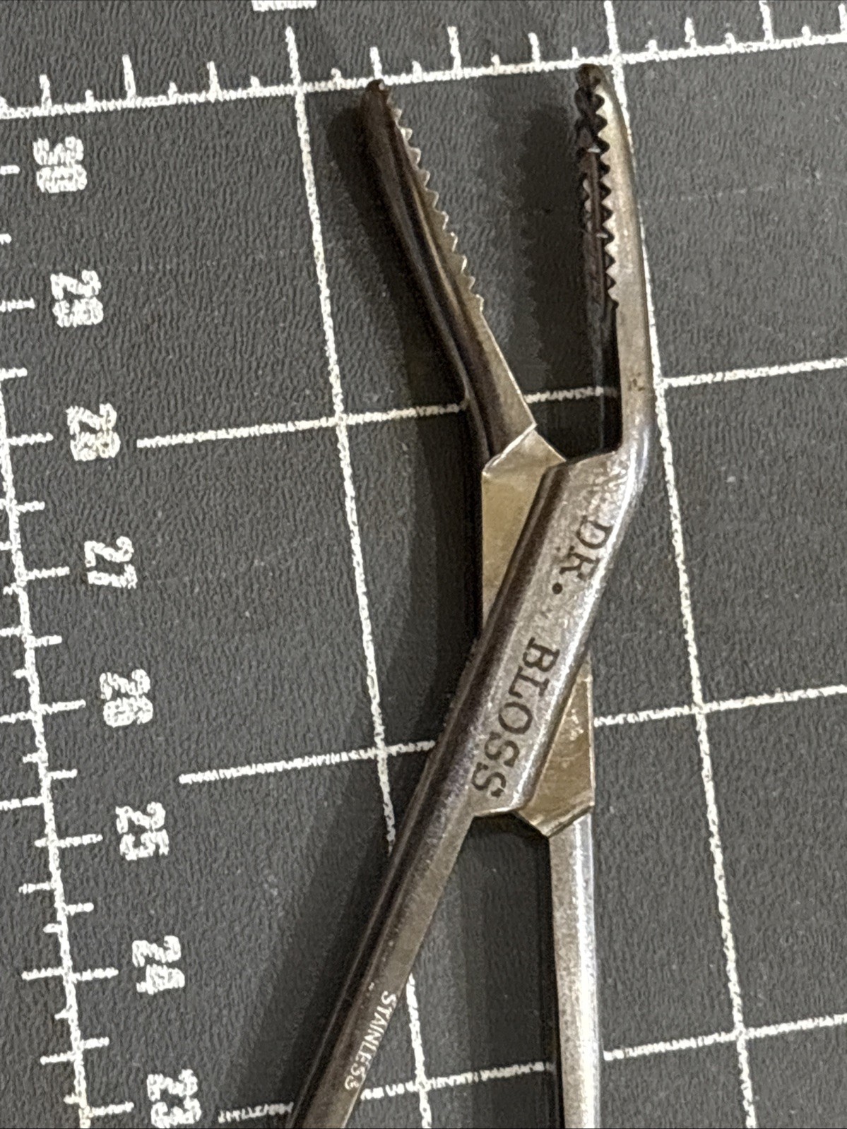 Medical Forceps 8 Inches Long Angled Tip