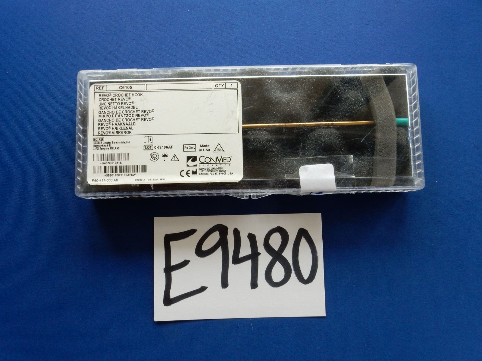 ConMed Linvatec C6105 Revo Crochet Hook