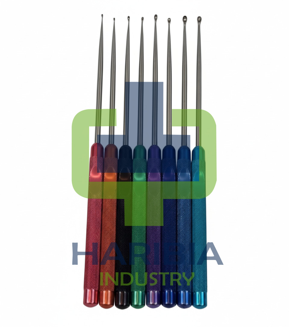 8-Pcs Micro Spine Bone Curette Set – Surgical Ortho Instruments Premium Quality