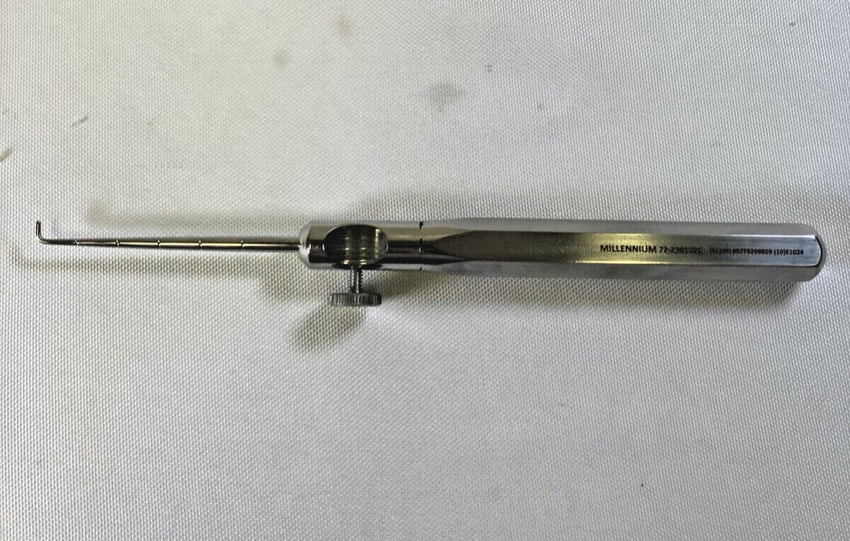 Millennium Surgical Avalign 72-230102C 5mm Arthroscopic Hook Probe & Handle