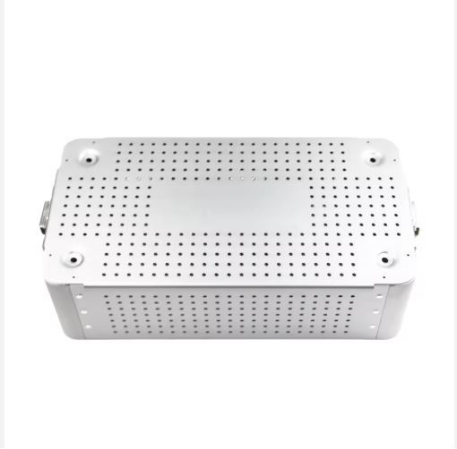 Perforated Stainless Steel Autoclave Box Surgical Instrument Sterilization