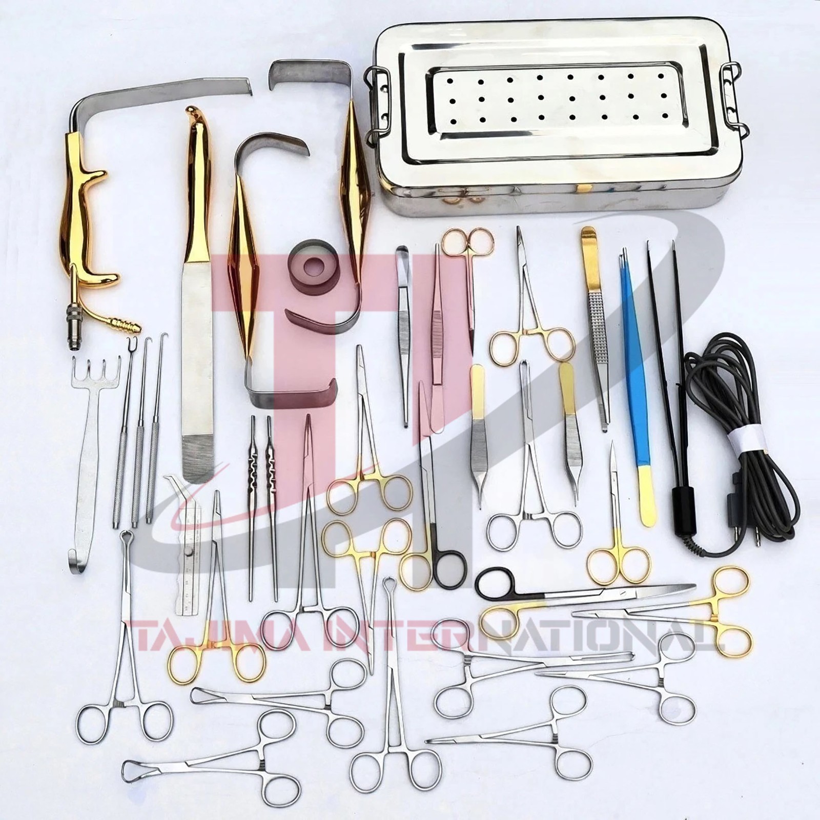 Tebbetts Breast Surgery Instruments Set of 38 PCs, Breast Augmentation Set