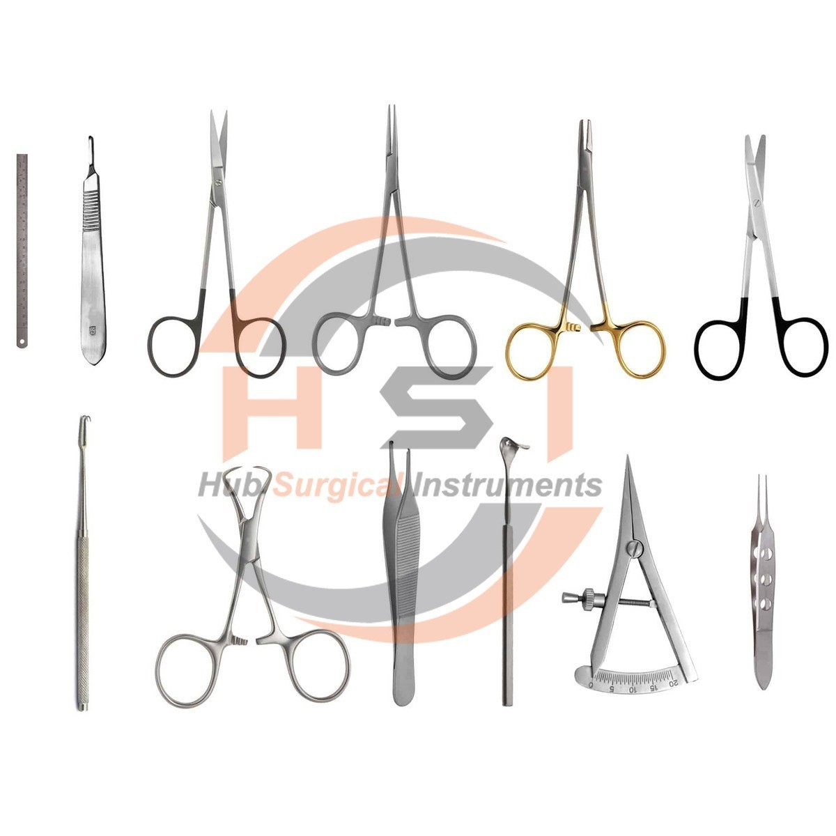 Blepharoplasty Surgical Instrument Set Of 12 PCS – Plastic Surgery Instruments