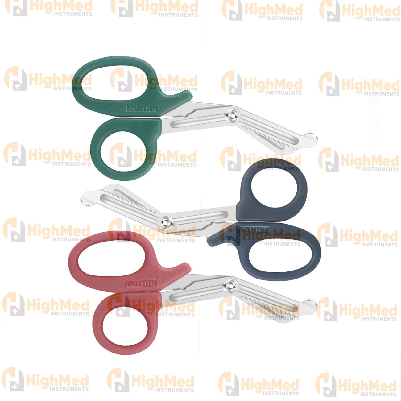Trauma Shears, Medical Scissors 3-Pack, Premium Bandage Scissors for Nurses