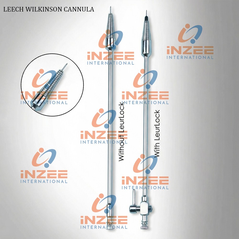Leech Wilkinson Intra Uterine Cannula HSG Cannula Stainless Steel 2PCs By Inzee