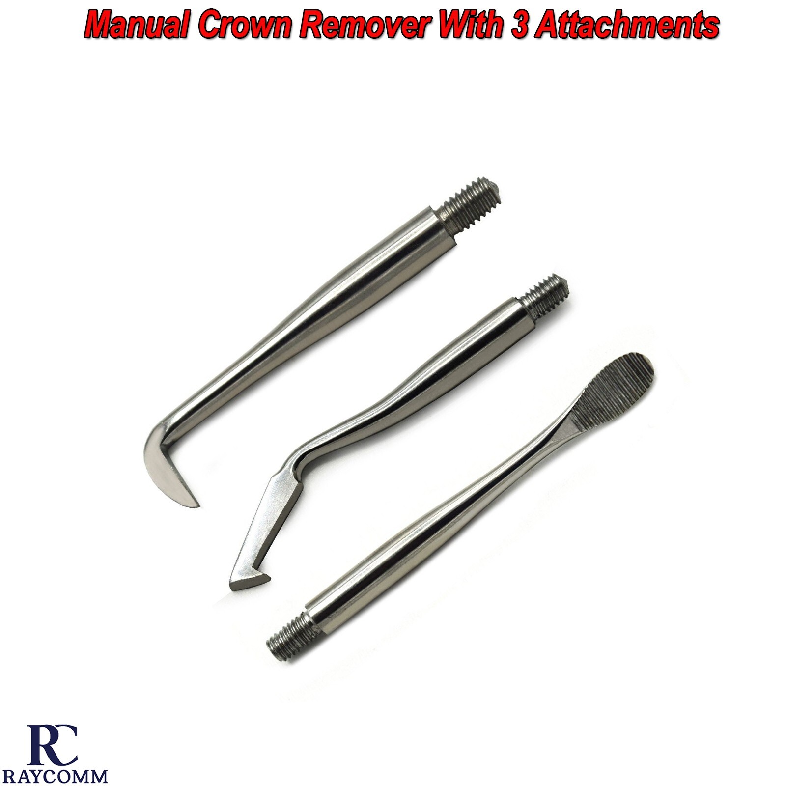 Orthodontic Crown Removal manual Dental Crown Bridges Remover With 3 Attachments