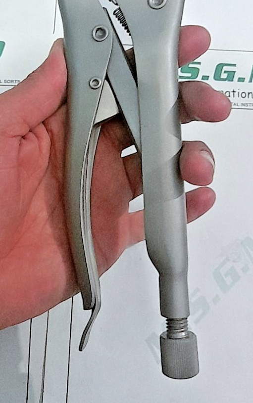 Orthopedic Locking Pliers Adjustable Vise Grip Stainless Steel Sand Blasted