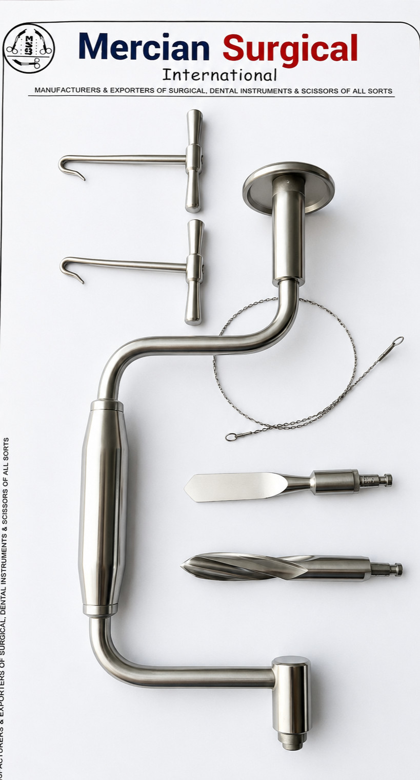 Technology Hudson Drill Brace Orthopedic Bone Drill with Chuck Surgical Instrume