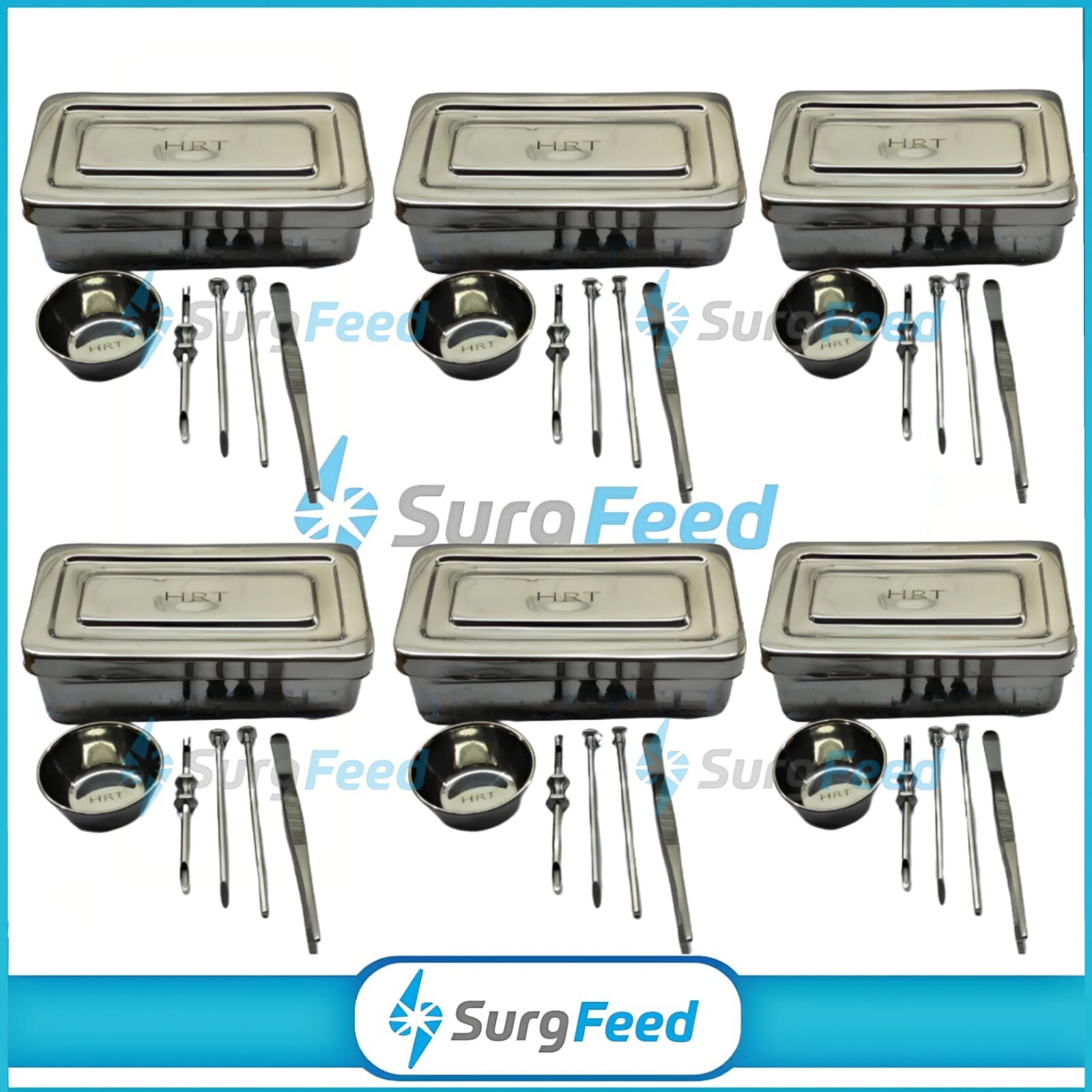 HRT Trocar 3.5 mm and 4.5mm Hormone Replacement Pellet Insertion Trocars 6 Sets