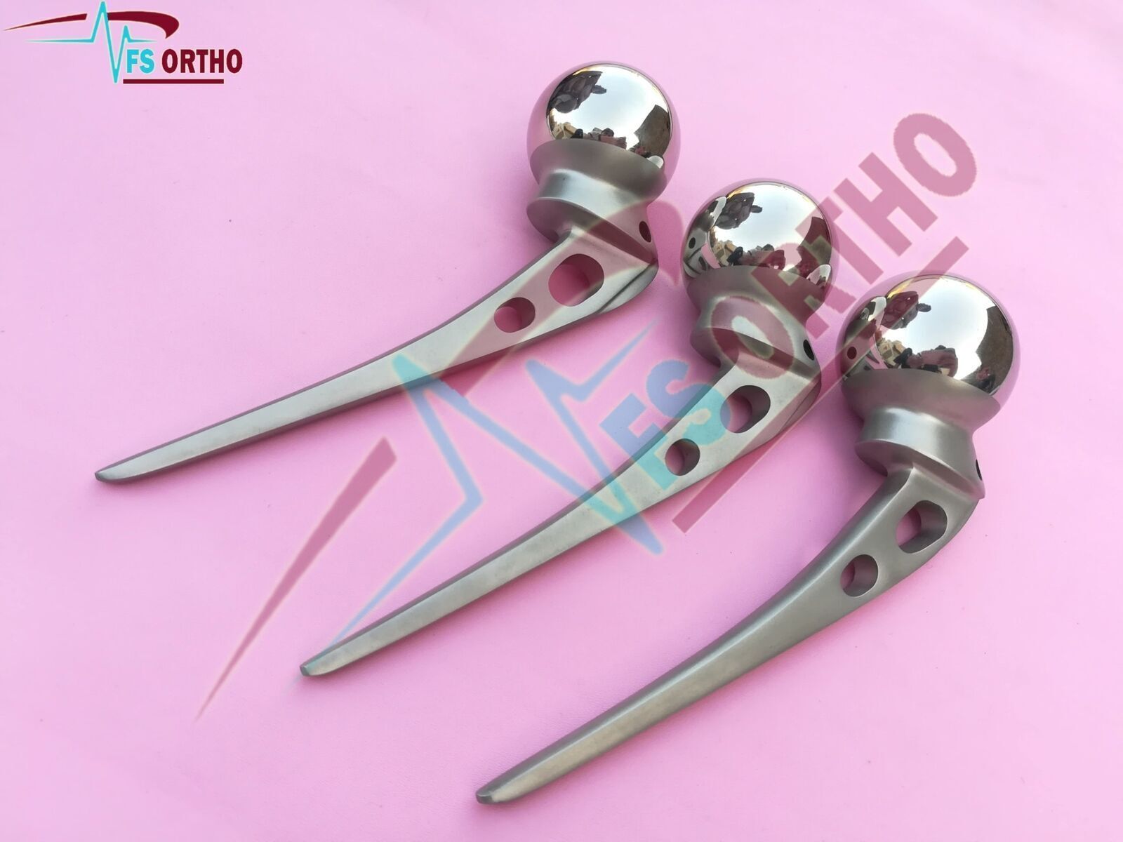 AMP Hip Prosthesis Orthopedic instruments 44mm,45mm & 46mm 3 pcs lot