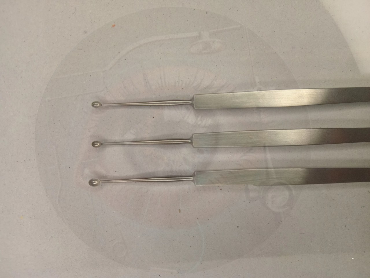 Chalazion Curettes Micro ophthalmic eye surgical instrument 3pcs steel made