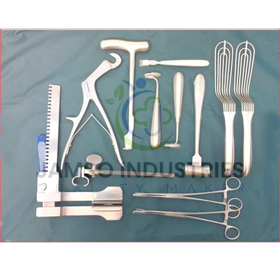 Open Thoracotomy Surgical Instruments Set of 35 Pcs | Thoracic Surgery Instrumen