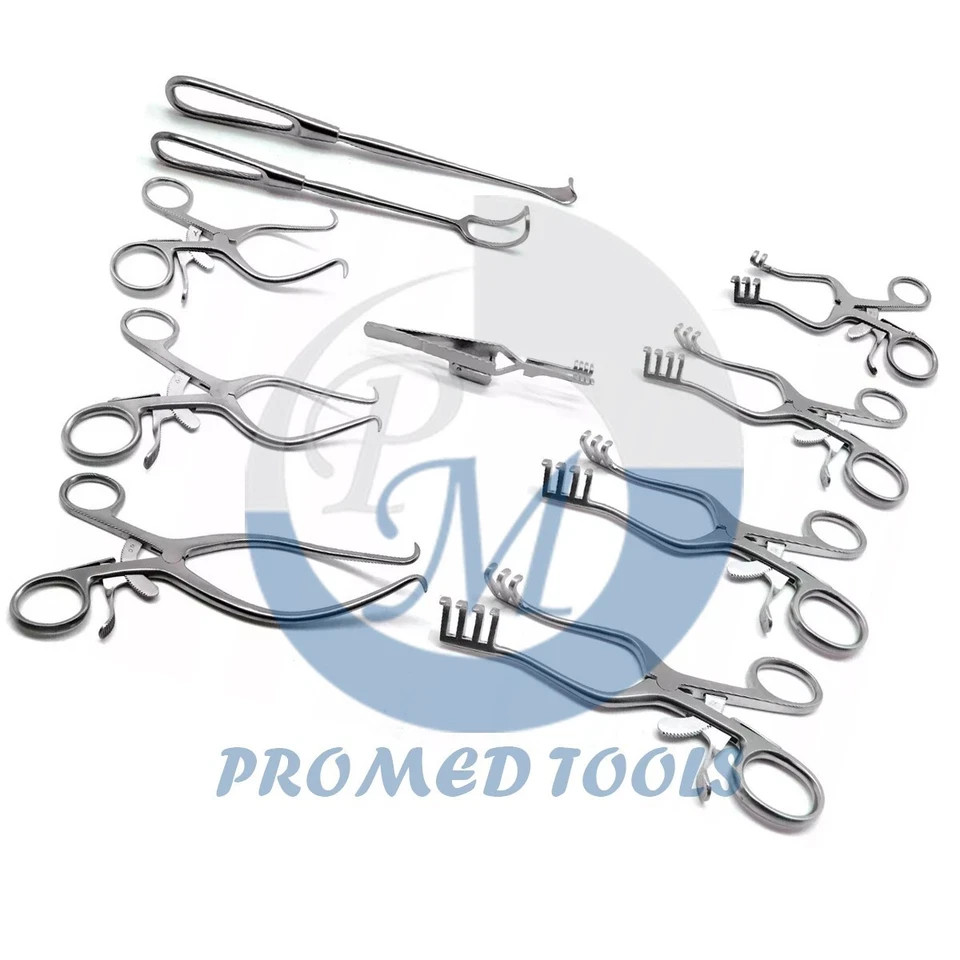 Surgical Veterinary Retractors Weitlaner Gelpi Premium Instruments Set of 10