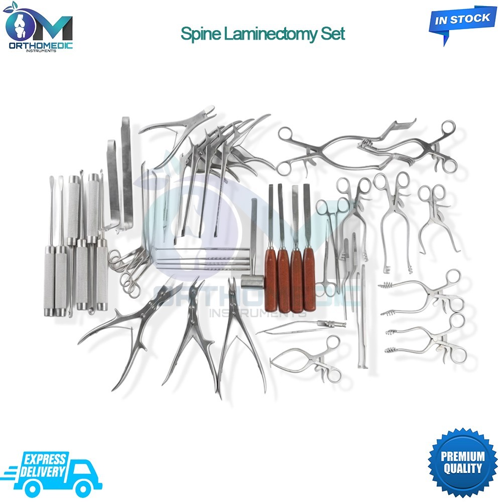 Spine Laminectomy Set 45 Pcs Complete Orthopedic Surgical Instruments set