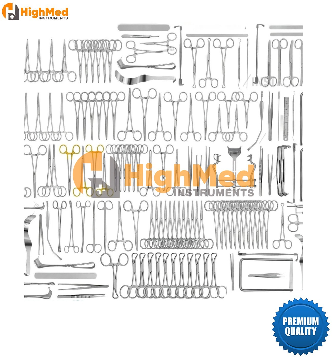 Major Basic Surgery Set 161 Pcs Surgical Instruments German Stainless Steel