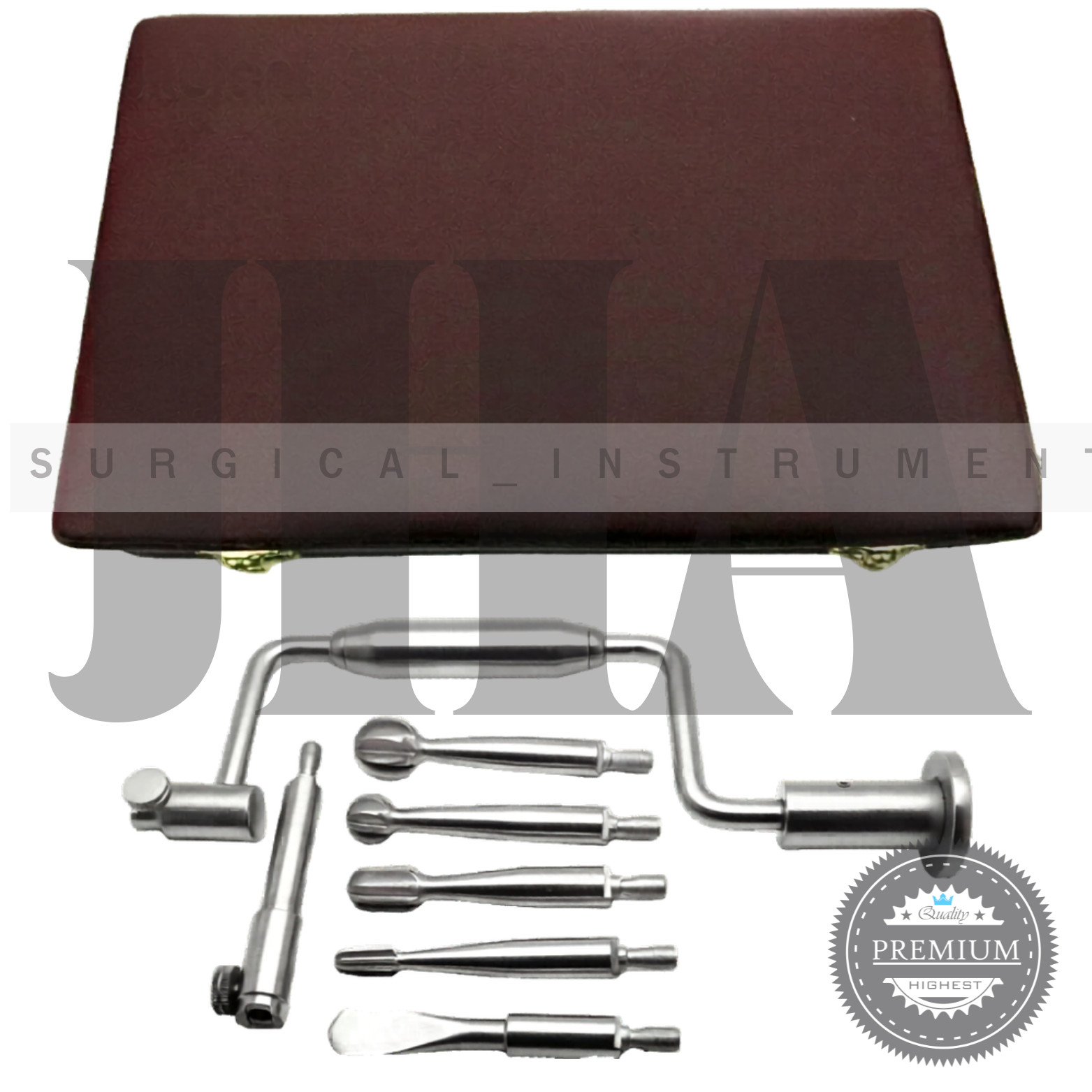 Hudson Hand Drill Brace 7 Pcs Instruments Set Surgical Orthopedic