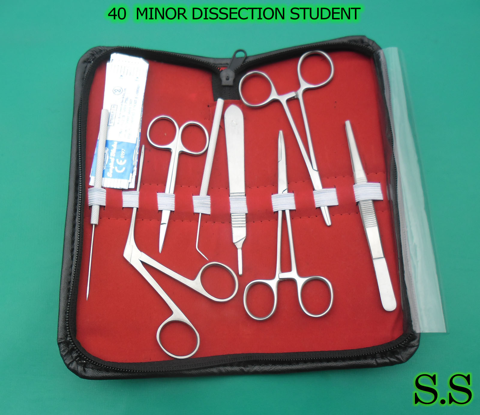 40 PC MINOR DISSECTION STUDENT SURGICAL INSTRUMENTS KIT DS-1101