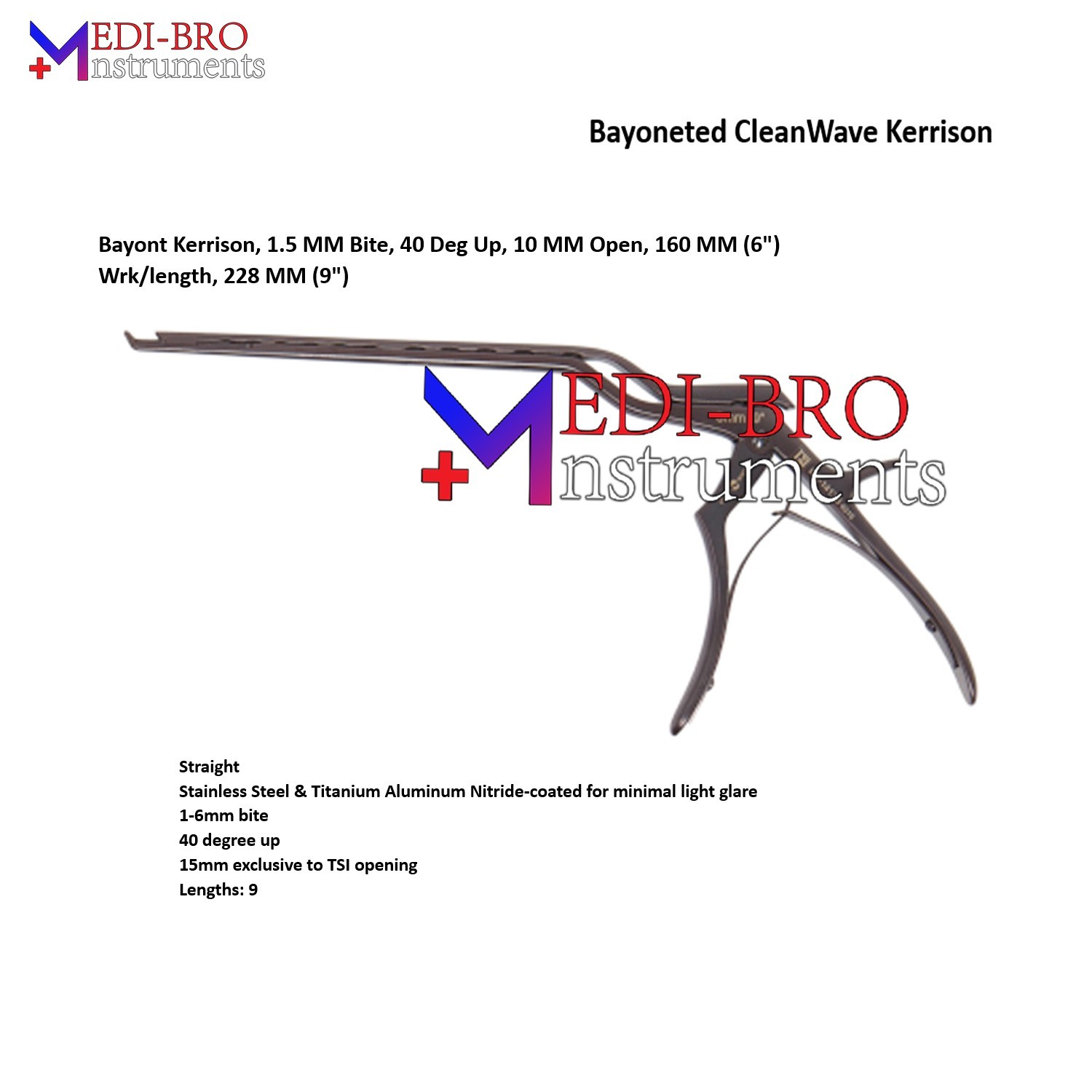 Clean Wave Bayonet Kerrison Rongeur 1.5mm – Open Spine & Neurology Surgery