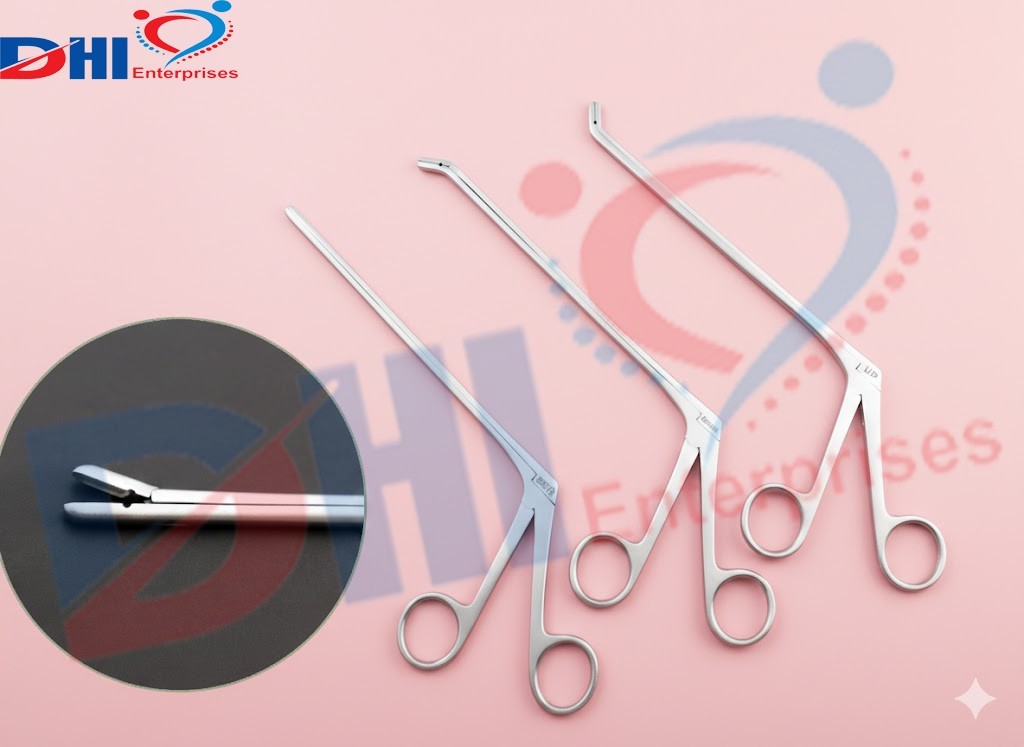Laminectomy Intervertebral Disc Rongeur Set 3Pcs Up, Down, Straight 3mm 18cm