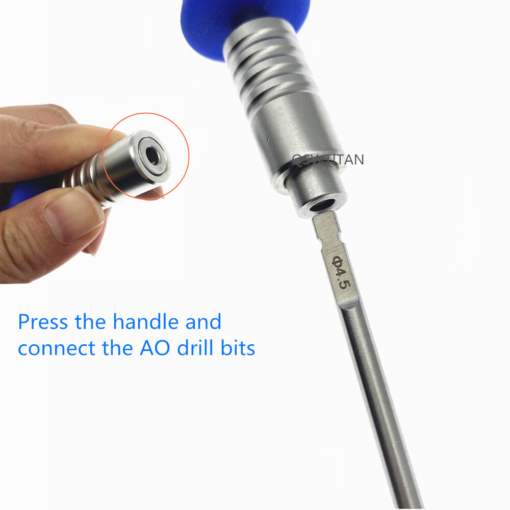 Bone Drill AO Quick Change Drilling bits Stainless Steel Orthopedic Instrument