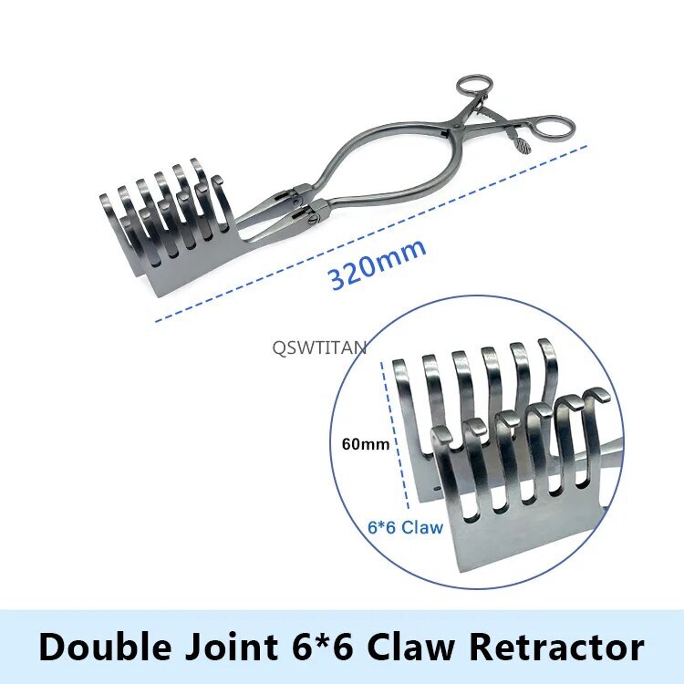 Wests Self Retaining Retractor Multi-Hook Retractor Orthopedic Instrument