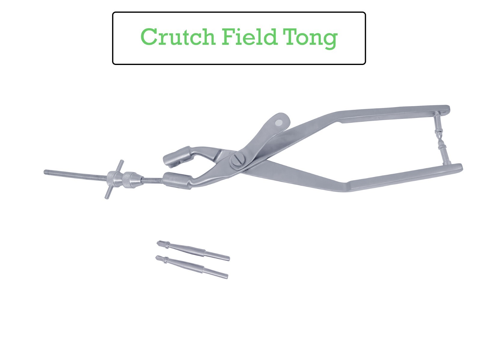 Crutch Field Skull Traction Tong 10″ inch Surgical Neuro Veterinary Instrument