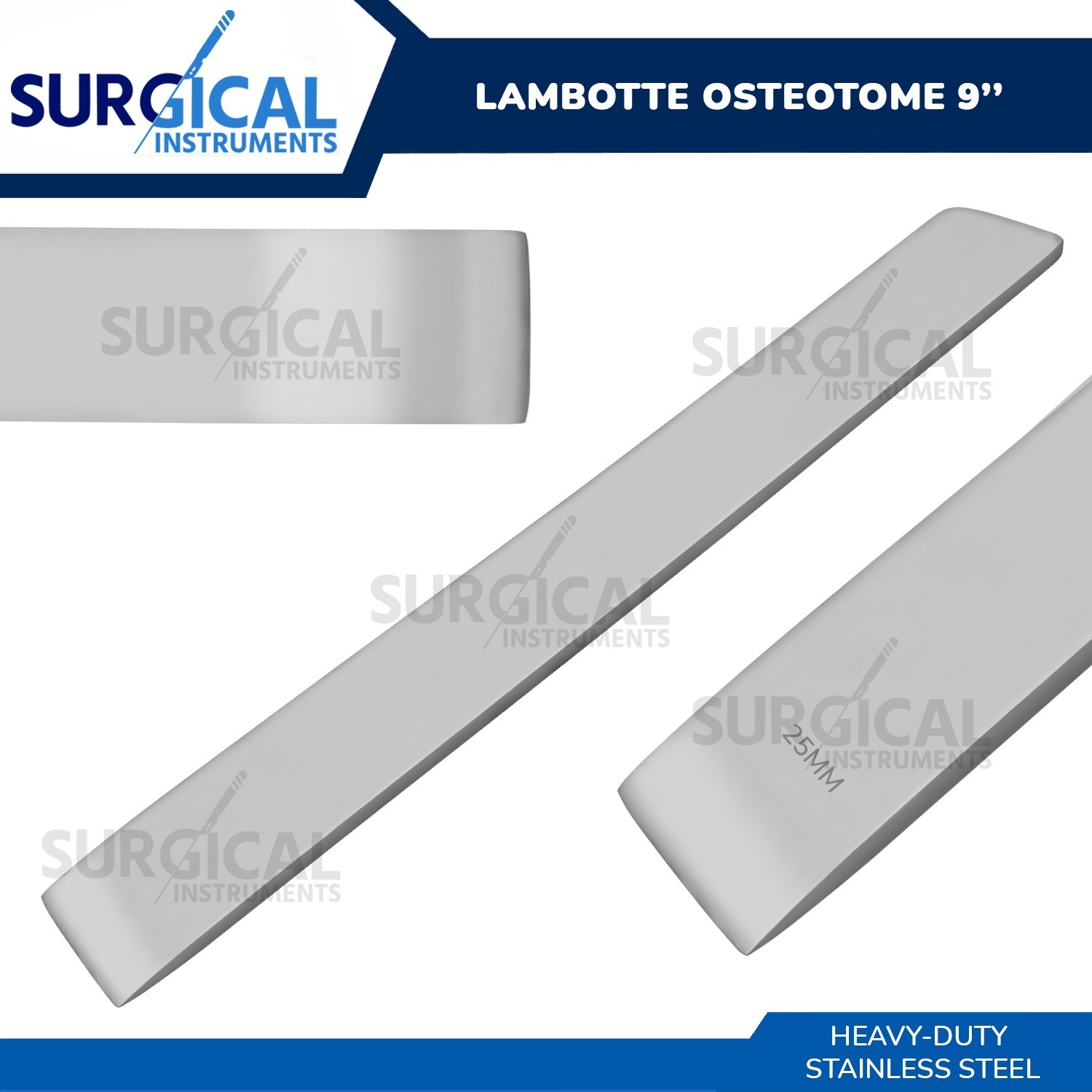 Lambotte Osteotome 9″ with 25mm Tips Orthopedic Surgical Instrument German Grade