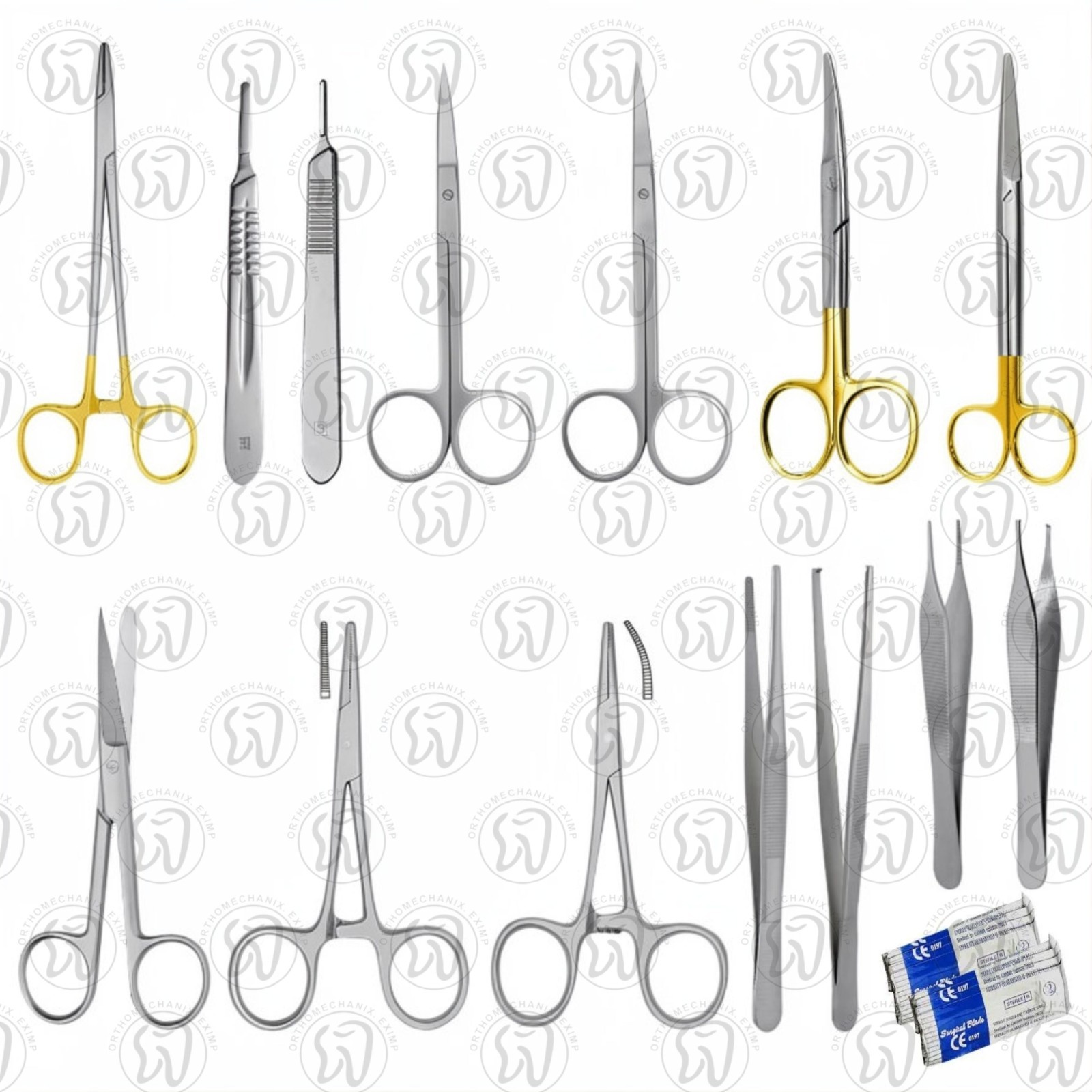 22 Pcs Dermal Excision Kit Minor Dermatology Surgery Kit Instrument