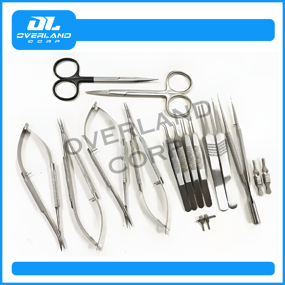 Micro Hand Surgery Basic 17PCS Set of MicroSurgical Instruments Stainless steels