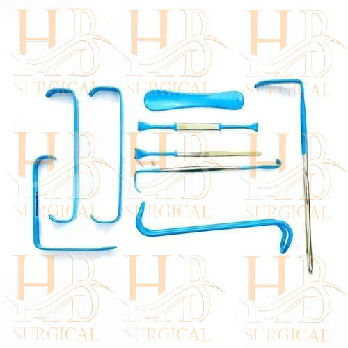 Face Lift Brow Lif Dissectors & Elevator Set of 6 Pcs,Plastic Surgery Instrument