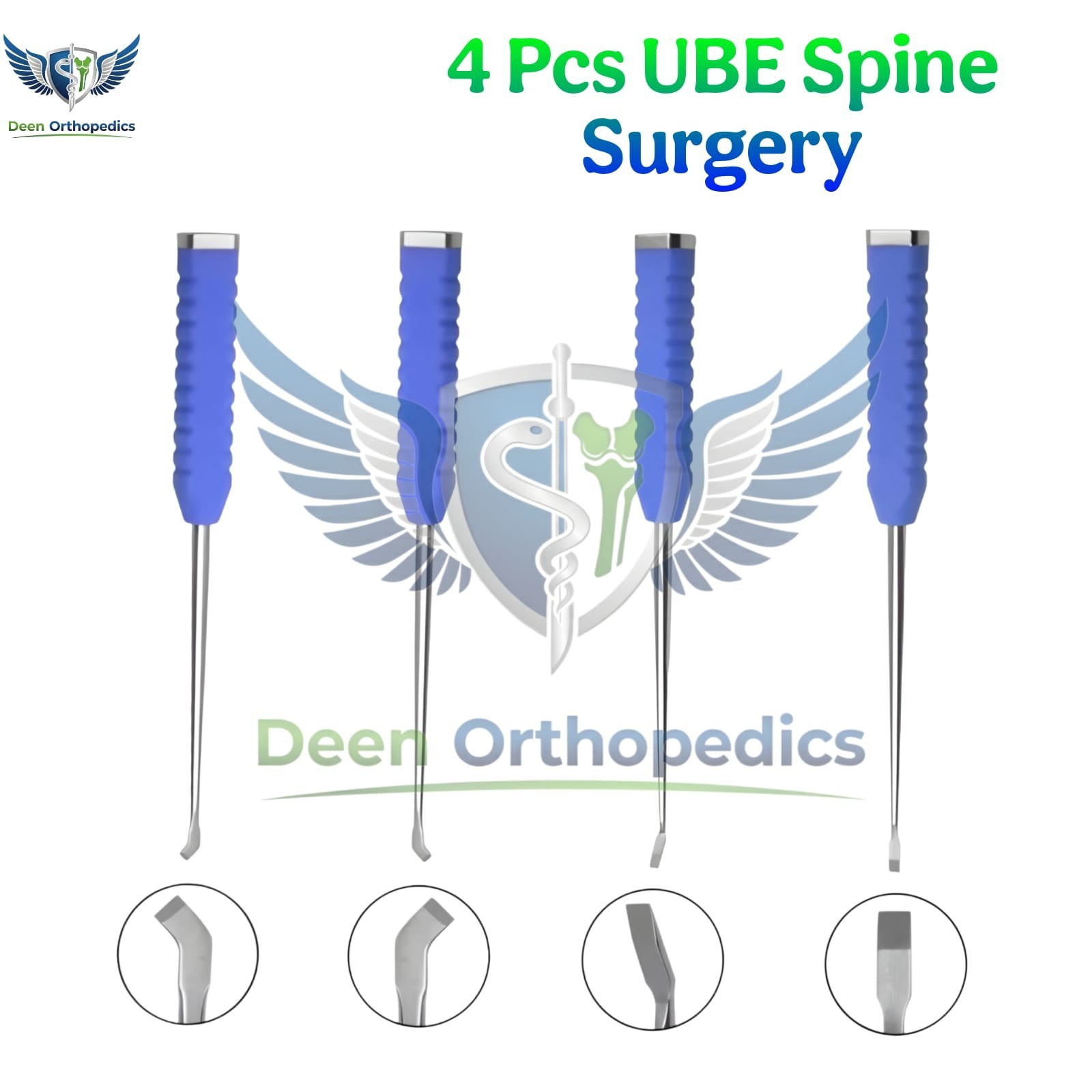 Unilateral Biportal Endoscopic Surgery Spine Orthopedic Instruments Set of 8Pcs