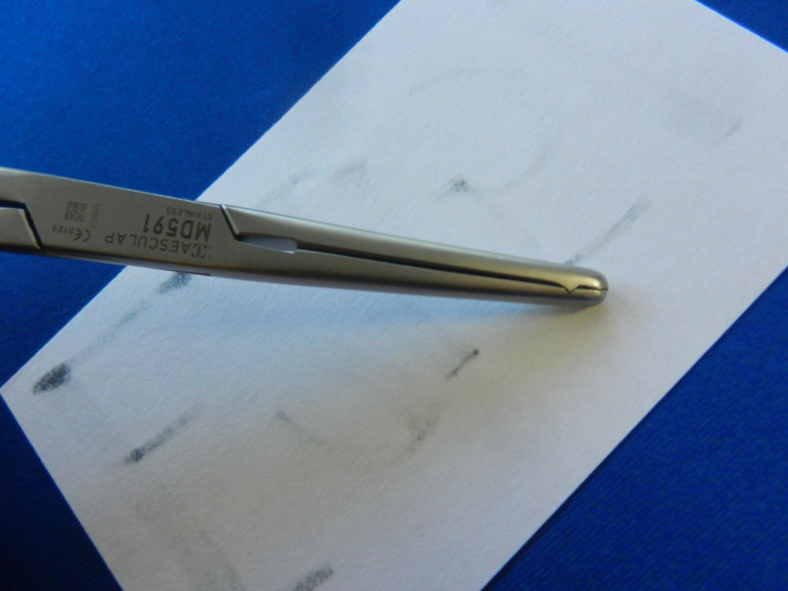 E2651 Aesculap MD591R Heaney Ballentine Straight Forceps 8.5″ Overall Length
