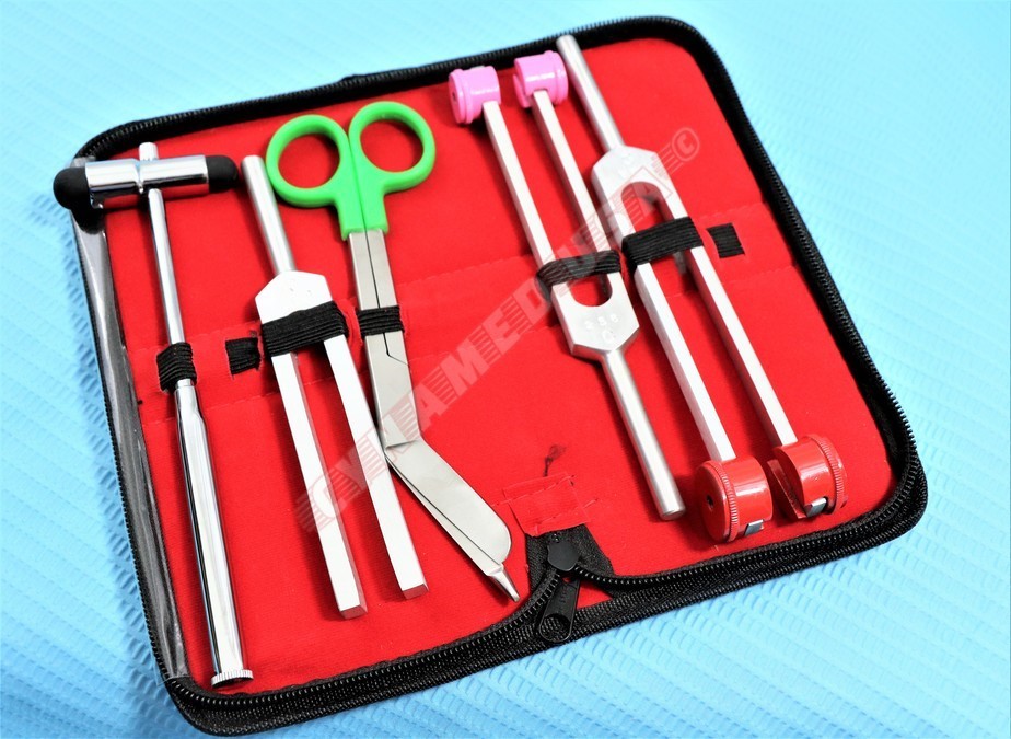 5 Tuning Fork Set Medical Surgical Chiropractic Physical Diagnostic Instruments