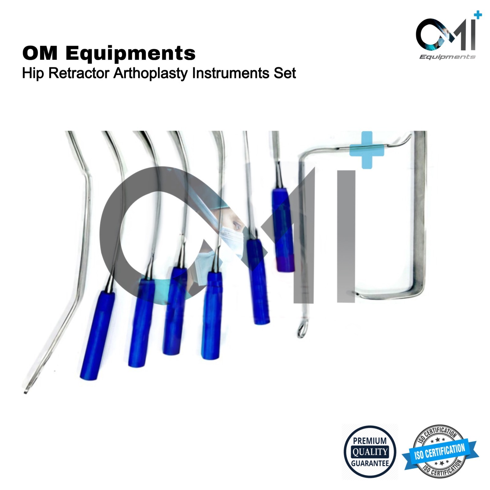 Hip Retractor Arthroplasty Instruments Orthopedic Surgery German Stainless Steel
