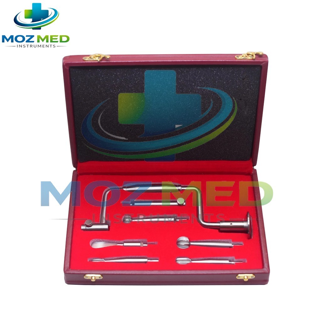 Hudson Brace Hand Drill Set with Box Surgical Orthopedic Instruments 7 Pcs