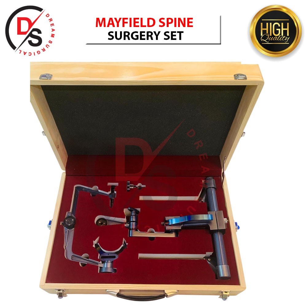 Mayfield Spine Surgery Table Adaptor with Skull Clamp Black Coating