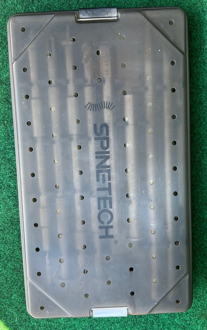 SpineTech 17mm Surgical Instrument Tray Set Canula Reamers Tap Driver Alignment