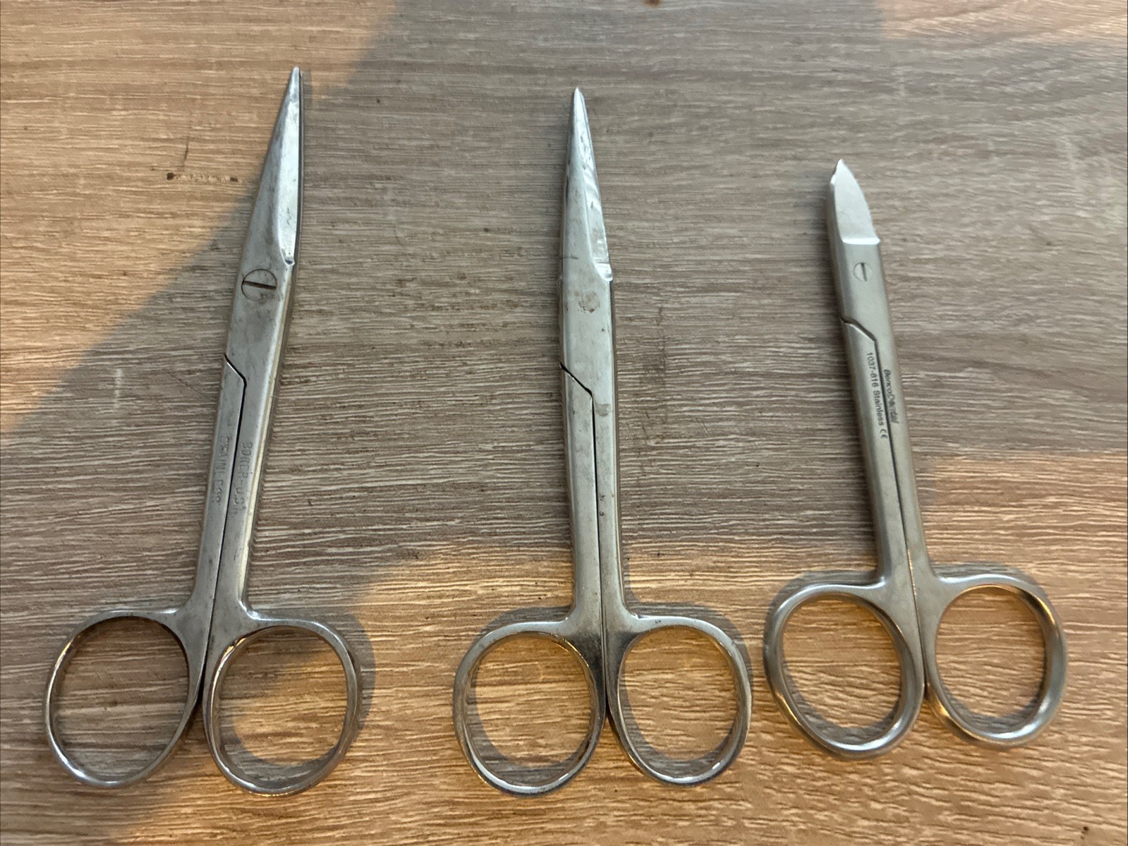 Lot: BENCO DENTAL SURGICAL SCISSORS STAINLESS 1037-816 Boker USA ( 3 ) Units
