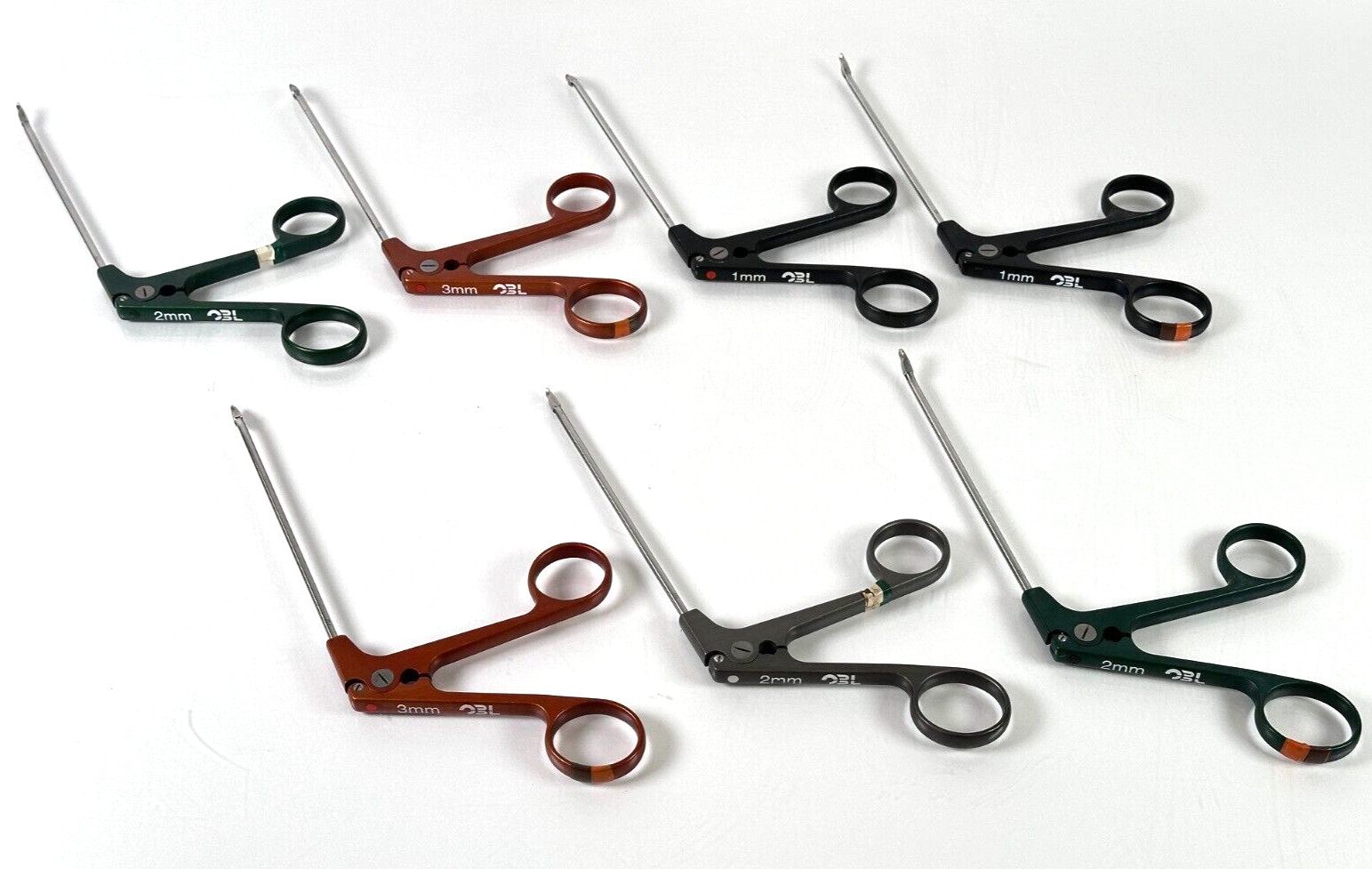 (Lot of 7) T.A.G Products OBL Instruments Penetrating Grasper x1 2mm, x2
