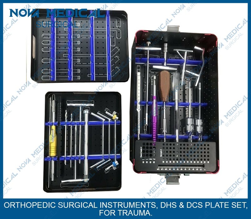 ORTHOPEDIC SURGICAL INSTRUMENTS, DHS & DCS PLATE SET