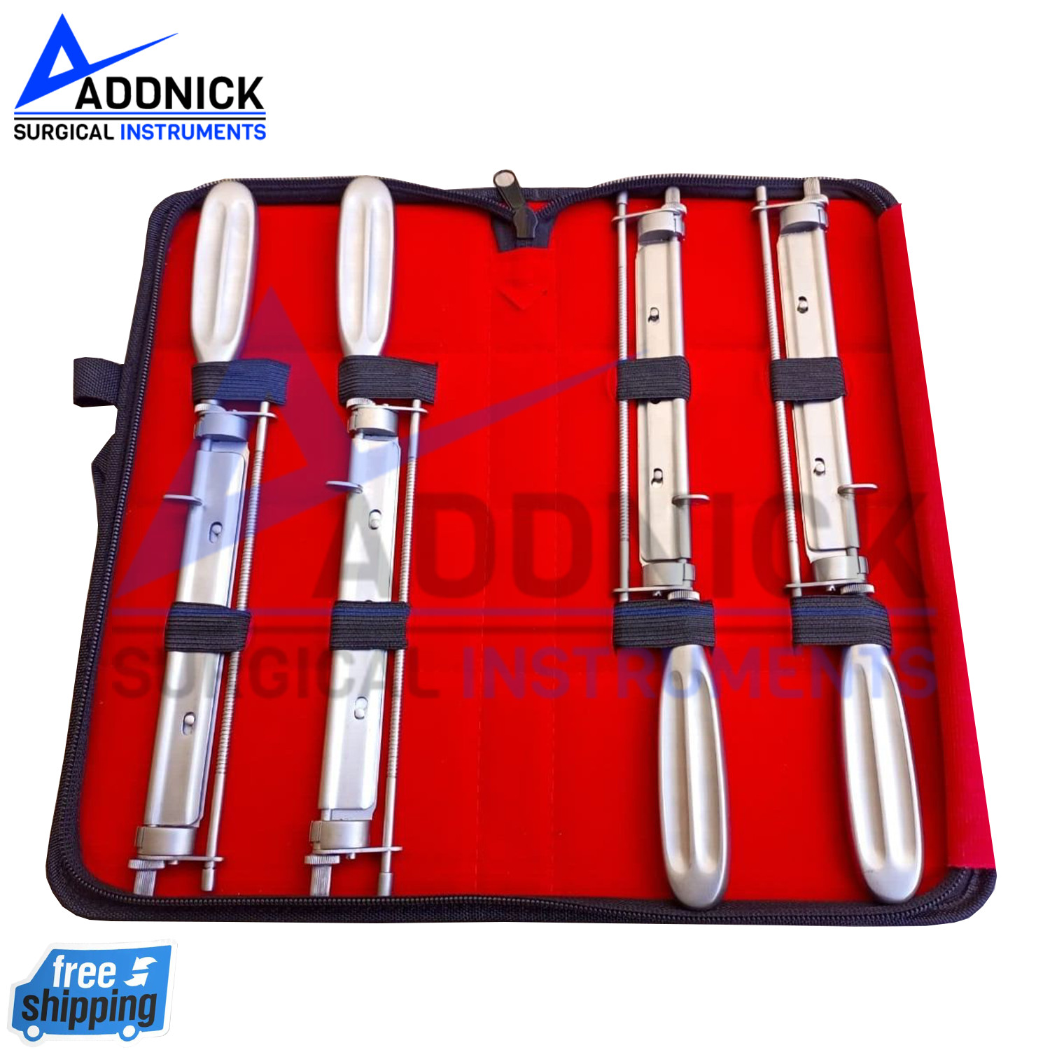 4 Pieces Silvers Skin Graft Knife Handle Dermatome & Blade Surgical Instruments