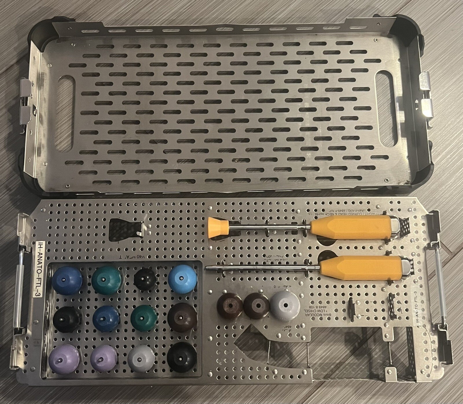 stryker anato general hip instruments set with tray. No Lid