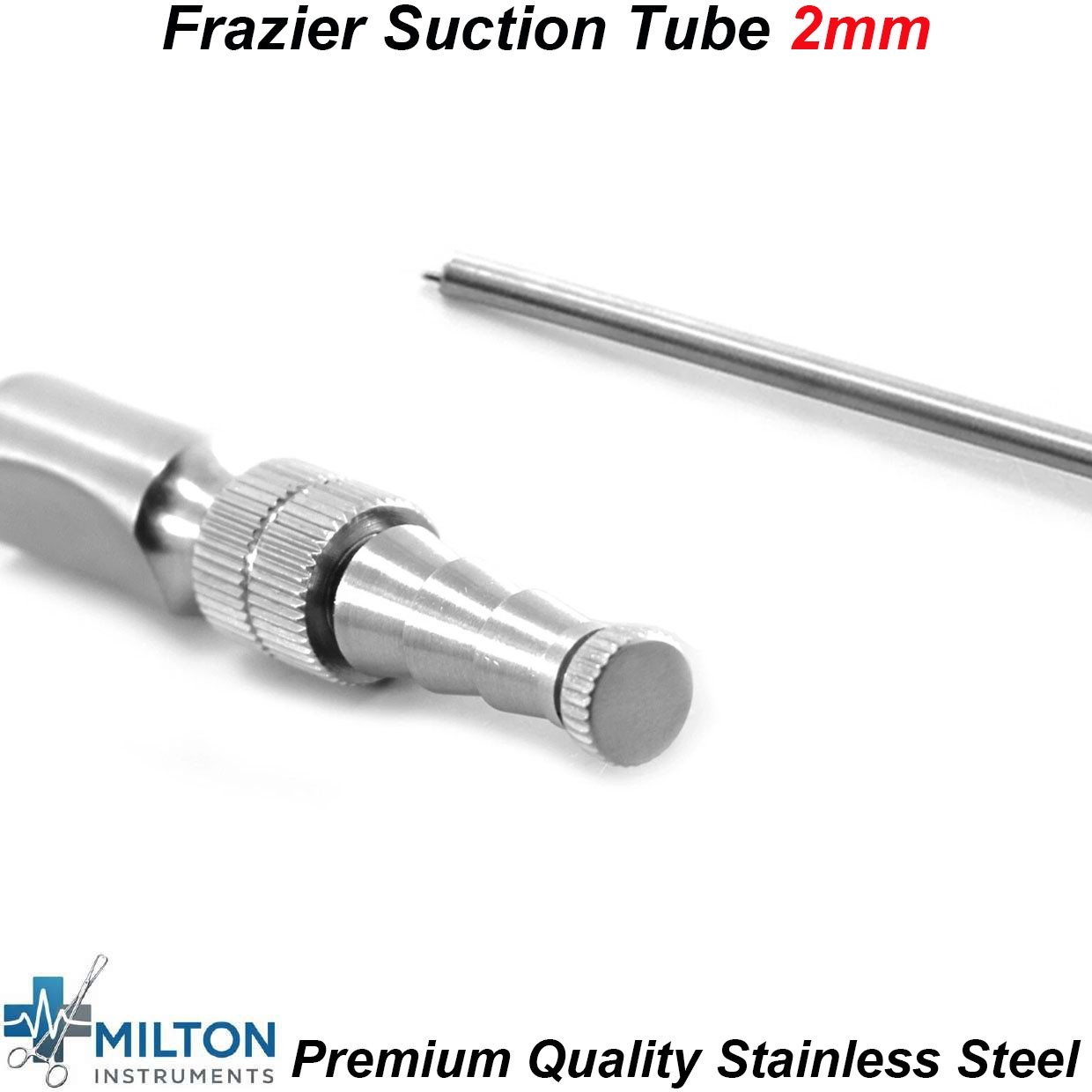 Dental ENT Diagnostic Frazier Aspirator Suction Tube No 2mm Surgical Instrument