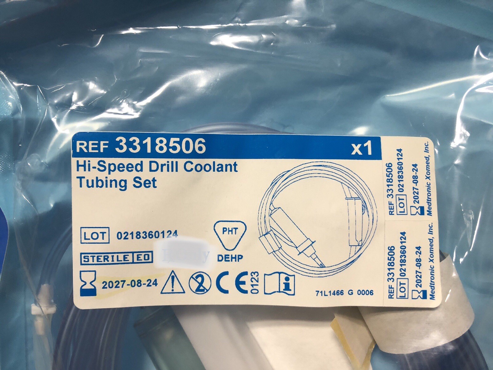 Medtronic Hi-Speed Drill Coolant Tubing Set – New – Single Pouches – One LOT