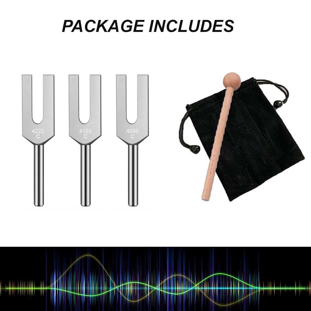 Angel Tuning Fork Set – 4096 Hz, 4160 Hz, 4225 Hz – Therapeutic Instrument2610