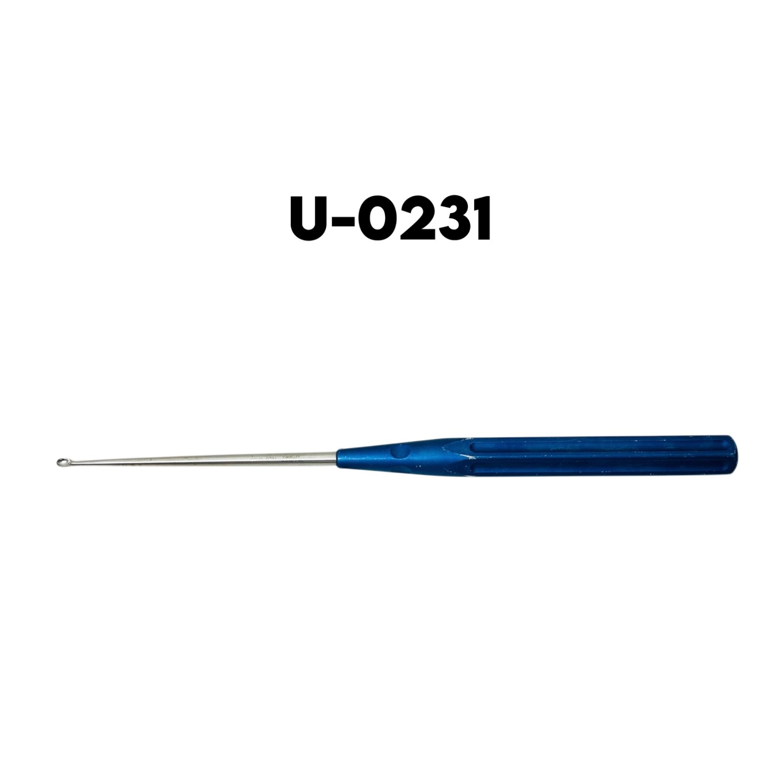 V. Mueller U-0231 Chroma-Line Straight Micro Curette Cup #2, 13-3/4in Instrument