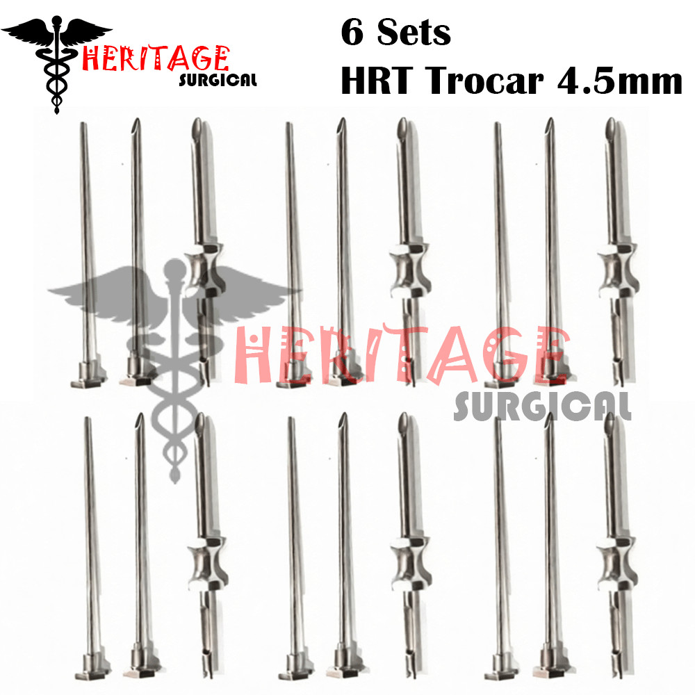 HRT Trocar 4.5mm Hormone Replacement Pellet Insertion Trocars 6 Sets