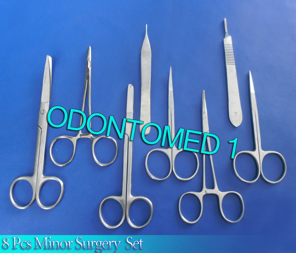 8 Pcs O.R Grade Minor Surgery Surgical Instruments Set